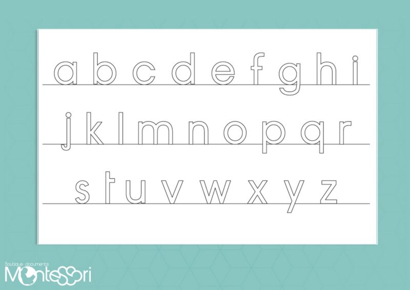 Lettres rugueuses scripts