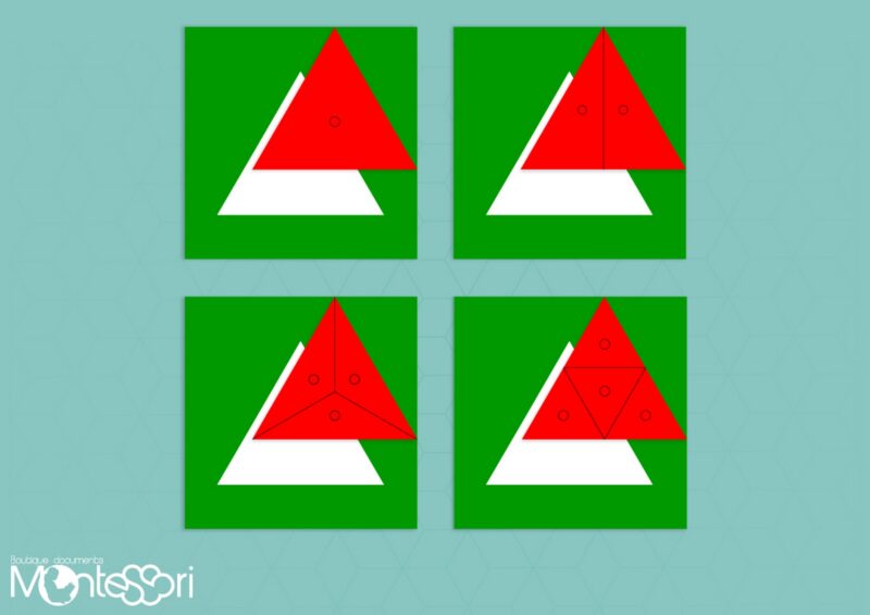 Triangles des fractions Montessori