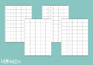 Fiches de calculs - pyramide de perles
