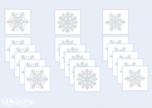 Jeu de tri - flocons de neige