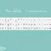 Frise alphabet murale 3 correspondances