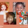 Images contrastées visages enfants
