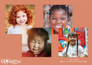 Images contrastées visages enfants