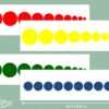 Bandes cylindres de couleurs