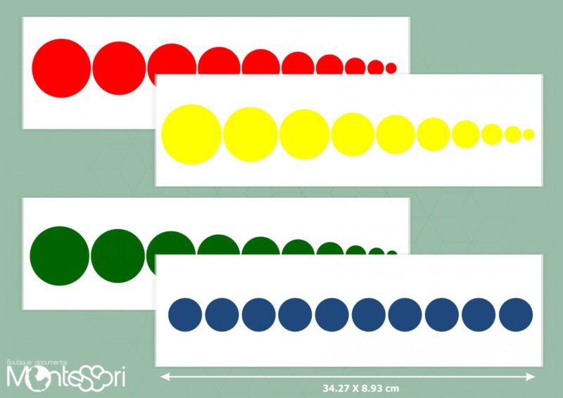 Bandes cylindres de couleurs