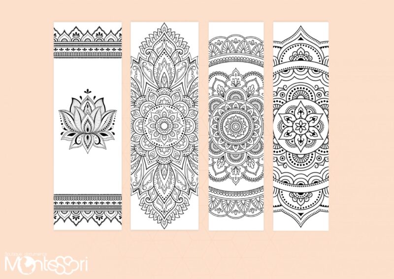 Marque-pages Mandala à colorier