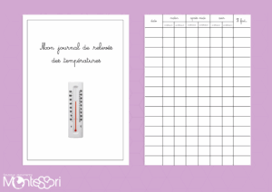 Journal de relevés des températures