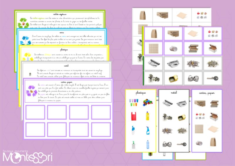Planches de jeux recyclage