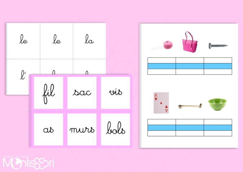 Articles définis série rose