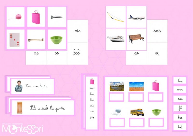 Série rose Montessori