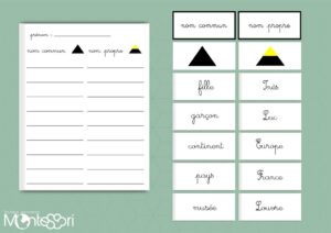 Nom propre & nom commun - Cursive