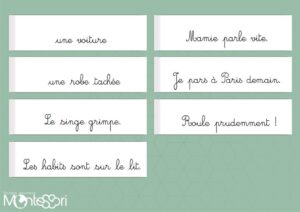 Phrases nature des mots 1