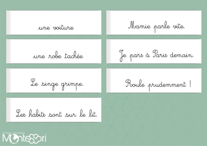 Phrases nature des mots 1