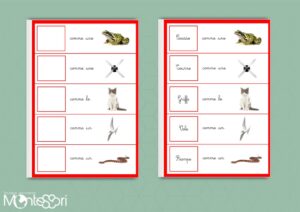 Planches de jeux verbe & action
