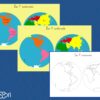 Planisphère des continents