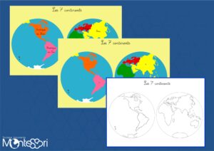 Planisphère des continents