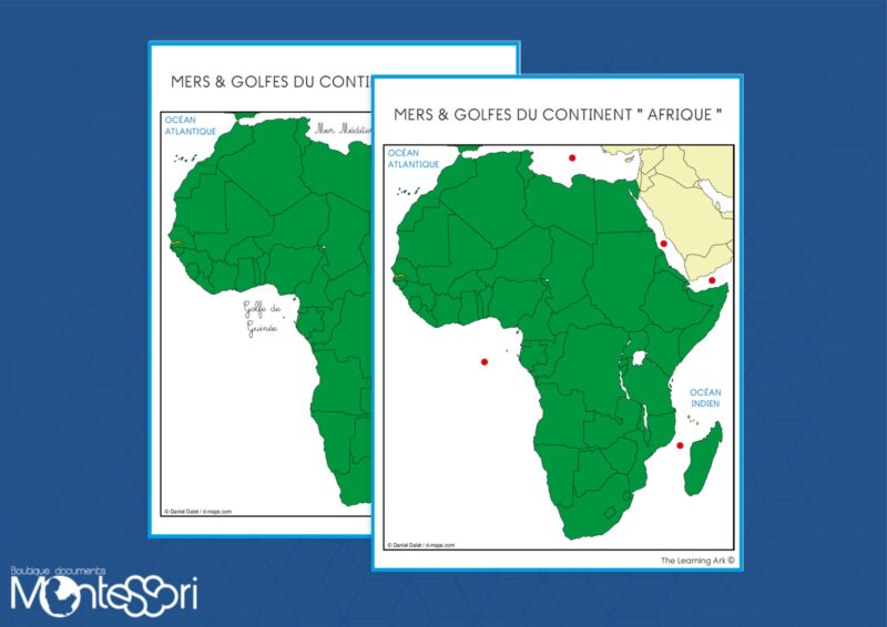 Mers & golfes du continent Afrique