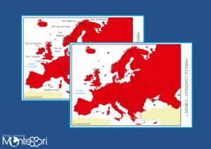 Mers du continent Europe