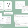 Cartes de nomenclature ponctuation