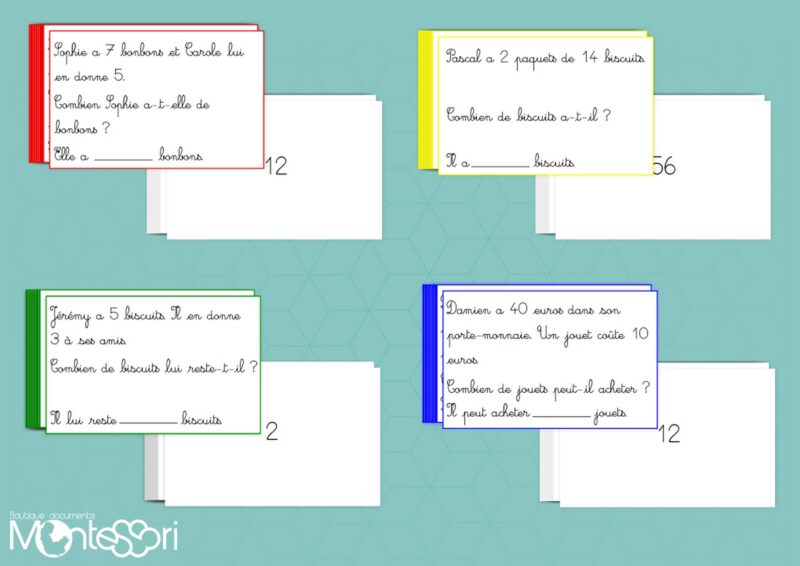 Cartes problème - Niveau 1