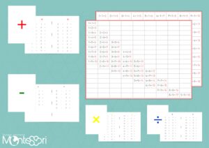 Livrets addition, soustraction, multiplication & division