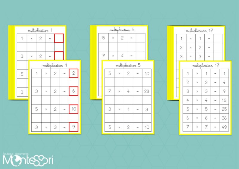 Planches multiplications