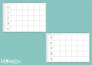 Écrire les chiffres de 0 à 9 - Cursive