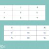 Étiquettes 1 à 9 & 10 à 90
