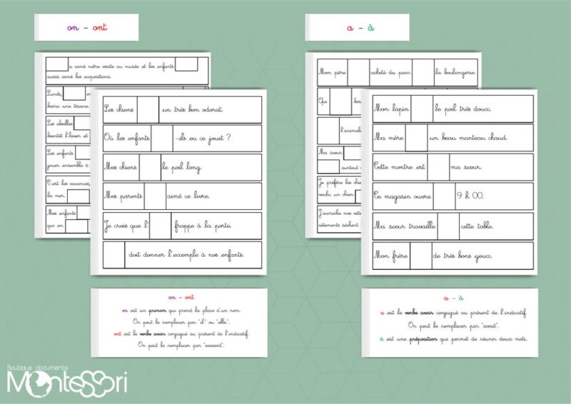 Homophones - phrases à trous