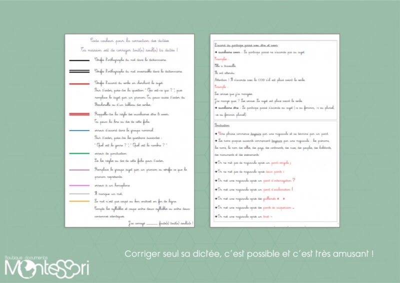 Correction autonome des dictées