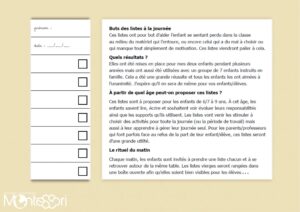 Liste journalière 6-9 ans