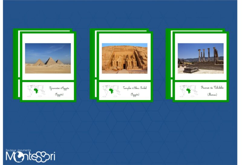 Monuments continent Afrique