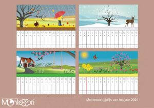 Poutre du temps annuelle dutch 2025 - couleur