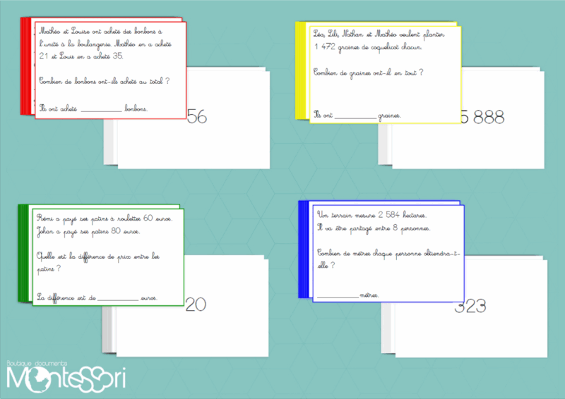Cartes problème - Niveau 2