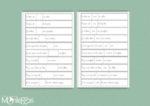 Phrases à trou prépositions - Cursive