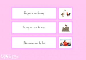 Compréhension de lecture - série rose