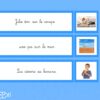 Compréhension de phrases - série bleue