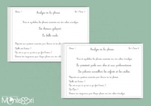 Niveau 1 - Analyse de la phrase