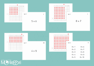 Cartes table à trous multiplication