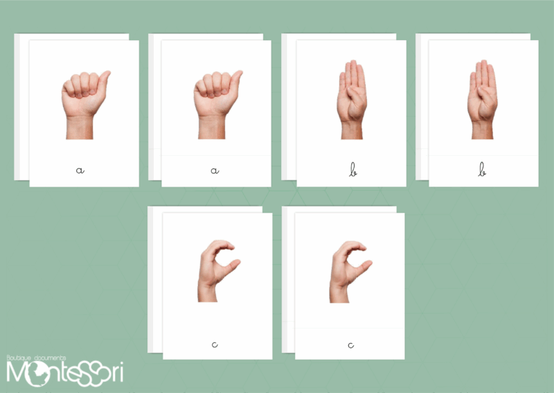 Images classifiées alphabet langue des signes