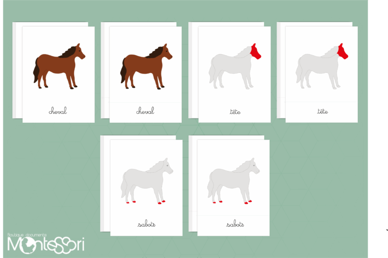 Images classifiées puzzle cheval - rouge