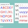 Pack alphabets mobiles script