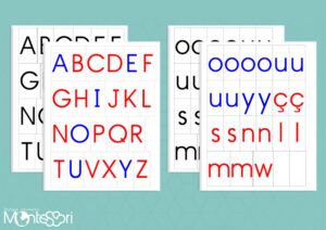 Pack alphabets mobiles script