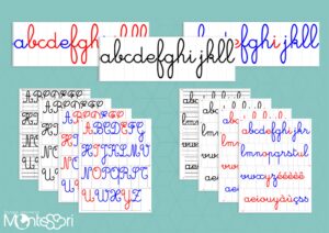 Pack alphabets mobiles cursive