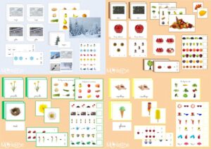 Pack automne, hiver, printemps, été