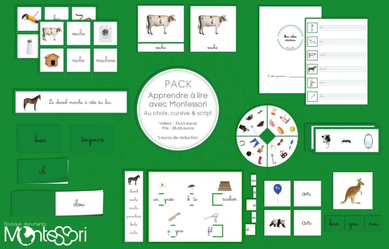 Pack Série verte Montessori