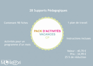 Pack d'activités vacances CP