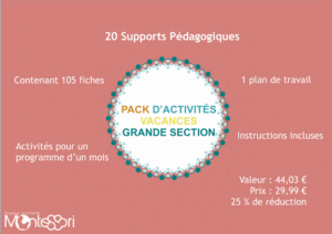 Pack d'activités vacances Grande section