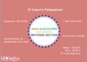 Pack d'activités vacances Moyenne section