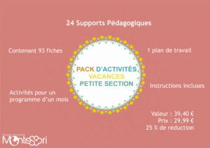 Packs d'activités vacances Petite Section